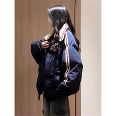 潮牌美式oversize翻领棉服男女新款冬季加厚夹棉外套超好看棉袄潮，男装棉衣，星座506A