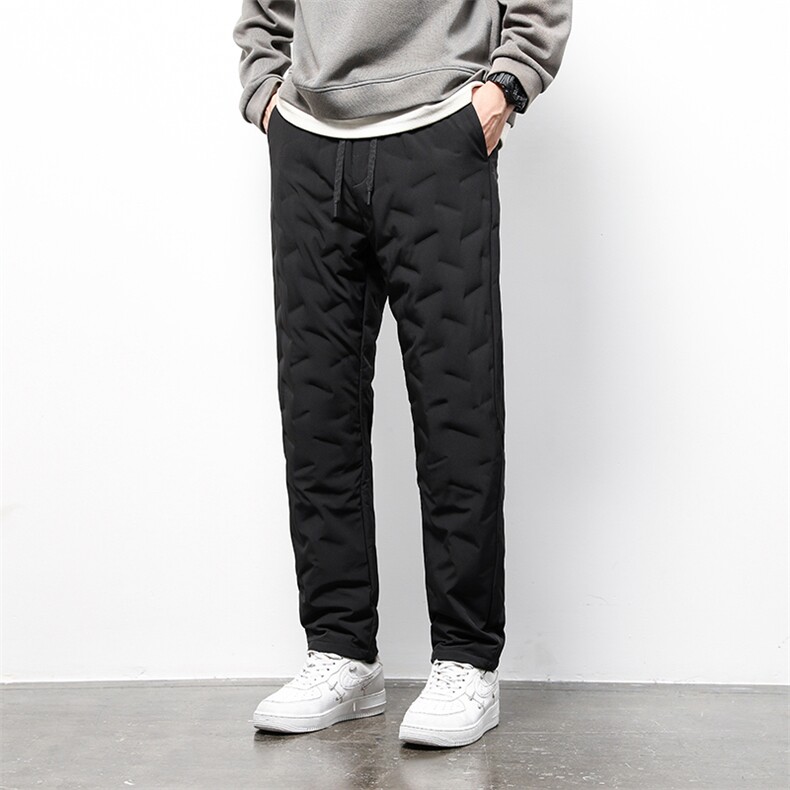 男士加厚保暖羽绒裤2023冬季新款中年商务休闲鹅绒男装长裤子，男装棉裤，电商B212（原钱塘6029）