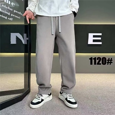 1506-1/KY2621加绒/P48冬款宽松直筒休闲裤男士痞帅弯刀裤子加绒，男装卫衣，星座1506-1
