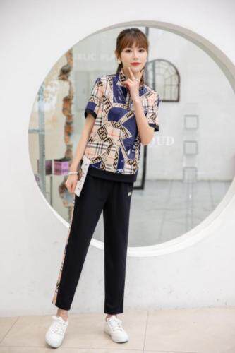 现货供应：冰麻丝套装M一XXL，女装职业装，拉思维加丝