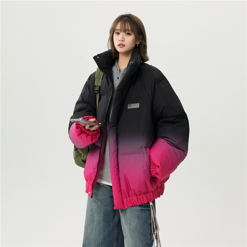 XZ-230-1MY702新中性风轻奢扎染渐变防水休闲立领面包服P118控158，鞋类箱包手腕包，星座230-1