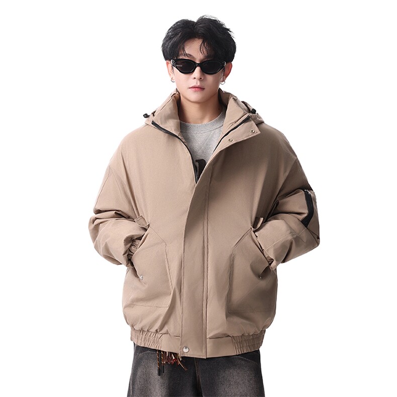 情侣羽绒服男冬季新款港风宽松连帽中长款保暖外套YR906-P175,男装羽绒服,星座214-3