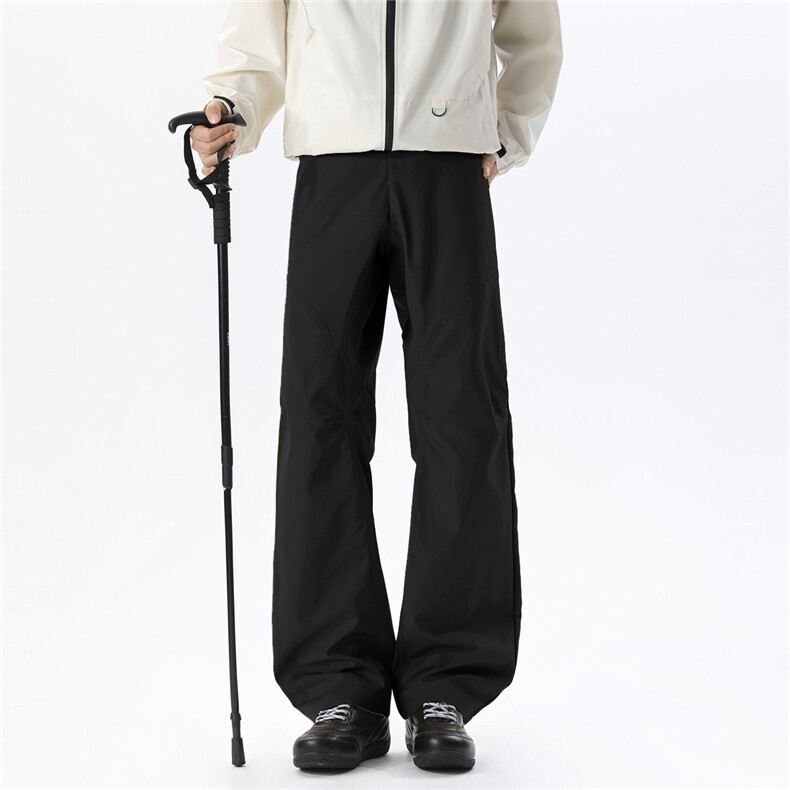 美式户外褶皱设计冲锋裤男防风徒步登山裤子防水耐磨CF157-P50，男装休闲裤，星座310A-4