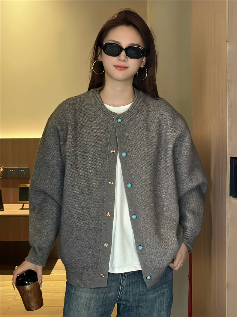 网图现货5000件800克重磅绿松石外套男秋冬季针织开衫毛衣特P60,男装针织衫/毛衣,电商C306-1