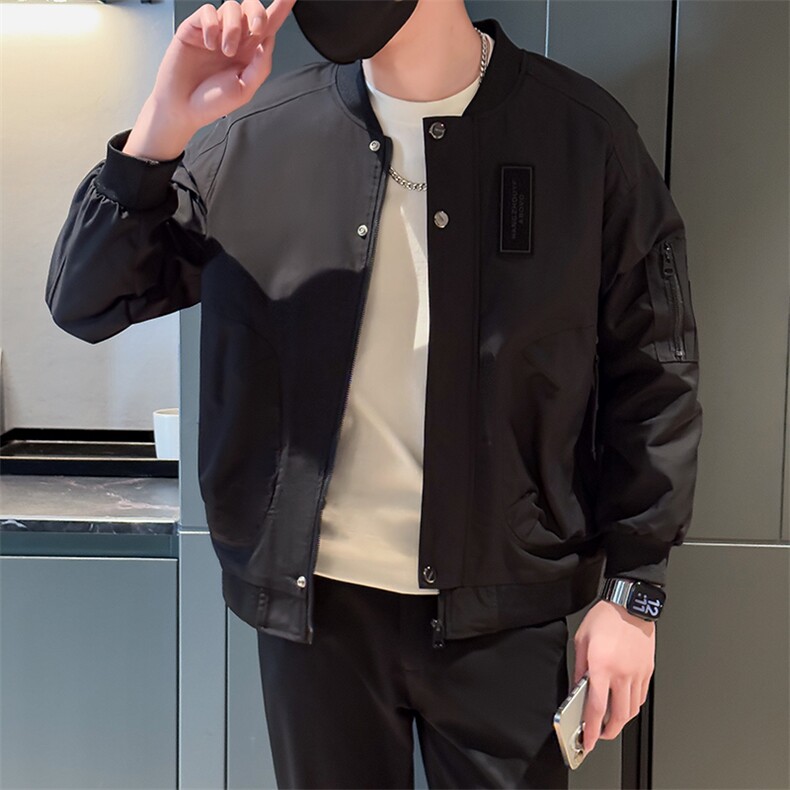 9921-P98控138春季新款社会小伙潮店主风夹克男外,男装夹克,电商D327