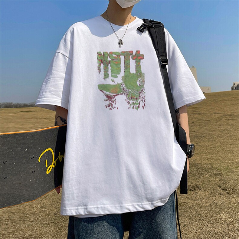 可设48小时发货支持抖音得物来样二开230克重磅美式短袖t恤MT359,男装T恤,电商A486-1
