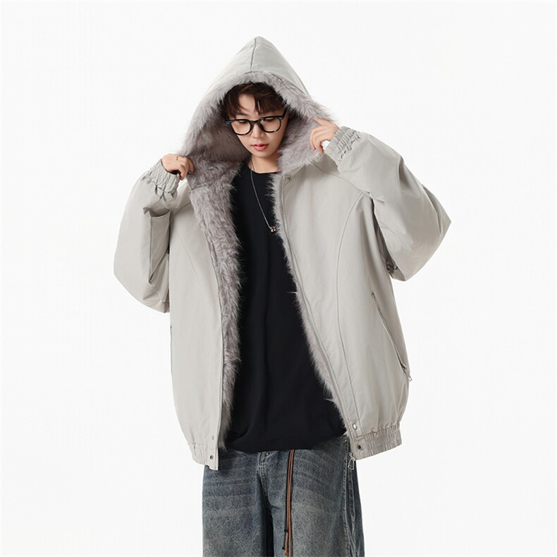 M8602-P95 冬季新款男女同款座山雕连帽棉衣外套图片
