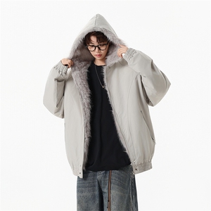 M8602-P95 冬季新款男女同款座山雕连帽棉衣外套图片