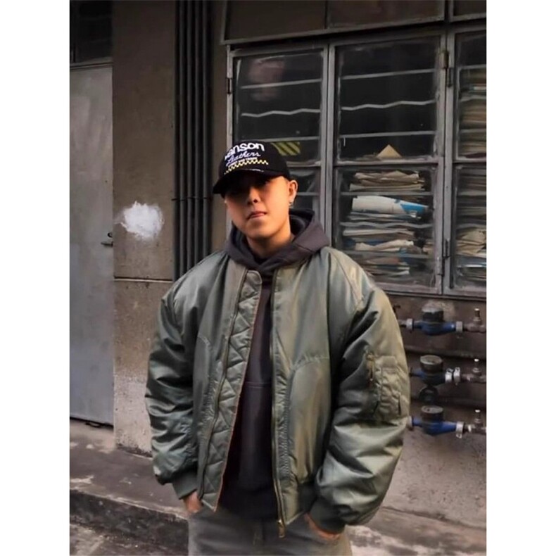 W10918-P75网图现货橙内bomb飞行夹克外套加厚短宽保暖秋冬棉服,男装夹克,星座1608