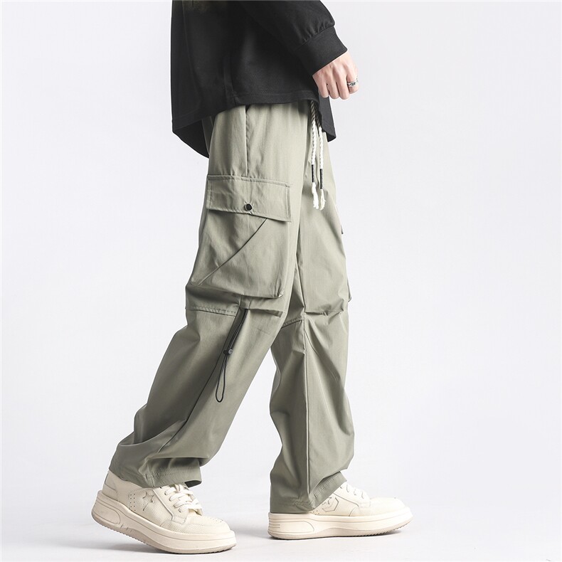 秋冬加厚三防冲锋裤宽松机能工装裤休闲裤男K10027-P38绒45,男装休闲裤,电商A099