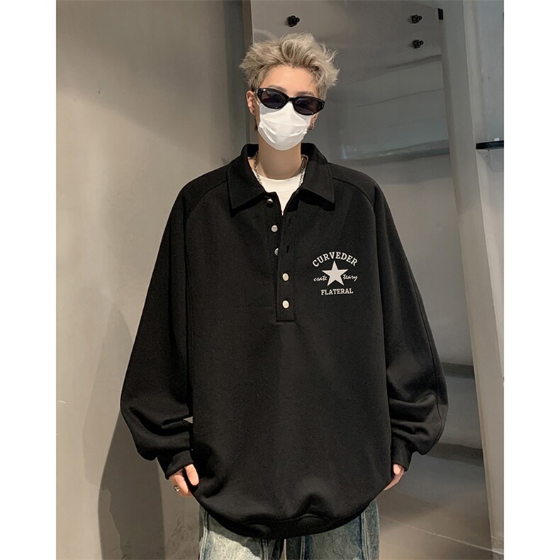 新款美式潮流运动外套秋装vibe男女同款半开衫卫衣HY648TP50,女装短外套,电商A102B