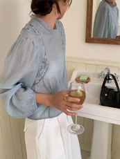 钩花镂空小衫面料，其它，DAP