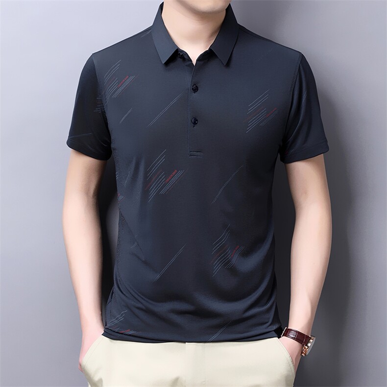 2024年新款高端时尚男士T恤P45，男装T恤，电商D223-1