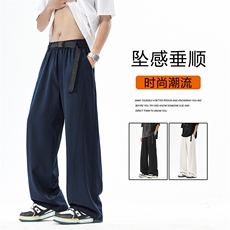 时尚百搭长裤休闲舒适弯刀裤新潮流卡扣设计2210特批：2548，男装休闲裤，星座718-1