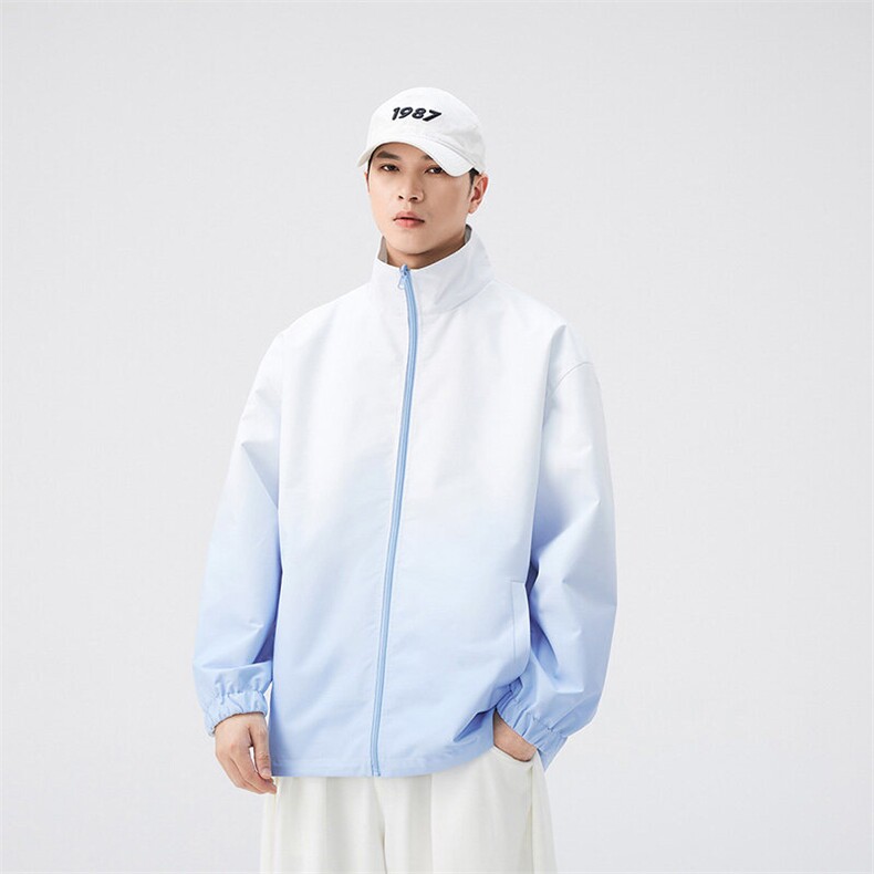 秋季宽松两面穿夹克男渐变立领上衣外套DSA157B-JK7906-P68图片