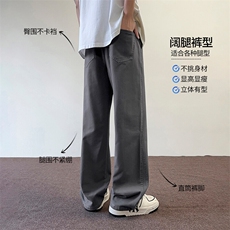 美式宽松纯色休闲裤男款2025潮流百搭简约时尚运动裤K2512-P52，男装休闲裤，星座610（原A335）