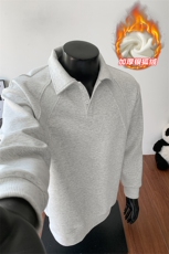 冬季银狐绒500g重磅曼巴棉老钱解构卫衣男W5406J加绒-特P50控98，男装卫衣，电商A001