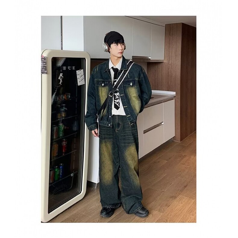 美式复古牛仔裤男春季新款潮男穿搭全身水洗K2331-P50,男装牛仔裤,星座1109-3