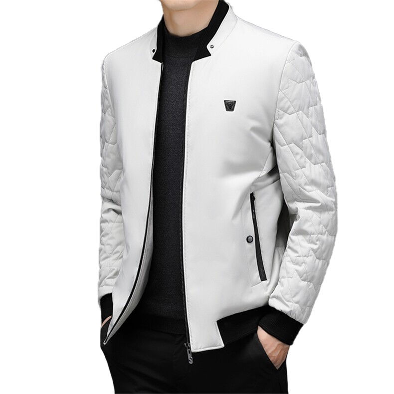 冬季新款中年男士商务休闲棉服立领保暖加厚爸爸装棉衣外套上衣,男装棉衣,电商B212（原钱塘6029）