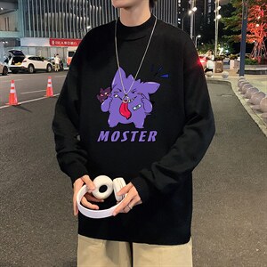 M18087-P45加绒款-P65半高领毛衣男士大码针织衫男毛线衣男，男装针织衫/毛衣，电商A040