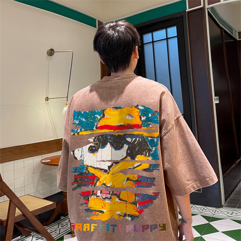 得物直播品质240重磅水洗xs605-dsx158-特批30控49,男装T恤,星座605(原A050)