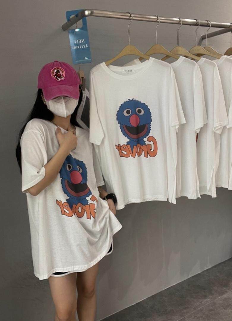 夏季新款大版卡通T恤，女装T恤，JIAN.Z 简.站