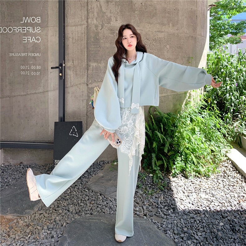 大货出卫衣+裤子+蕾丝屁帘三件套5759-P195K298,女装套装/套裙,2C332