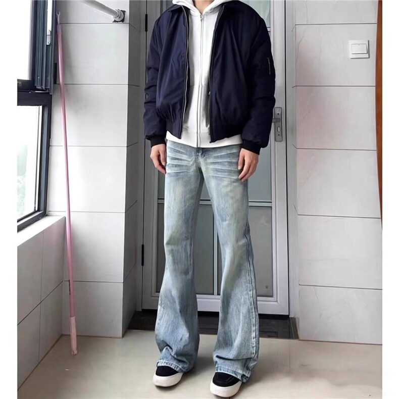 1506/QT89010/P44港风潮男夏季新款牛仔裤嘻哈ins潮高街潮流痞帅,男装牛仔裤,星座1506