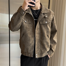 秋冬新款时尚休闲皮衣拉链外套男士JK02559-P95，男装皮衣，星座308B-2