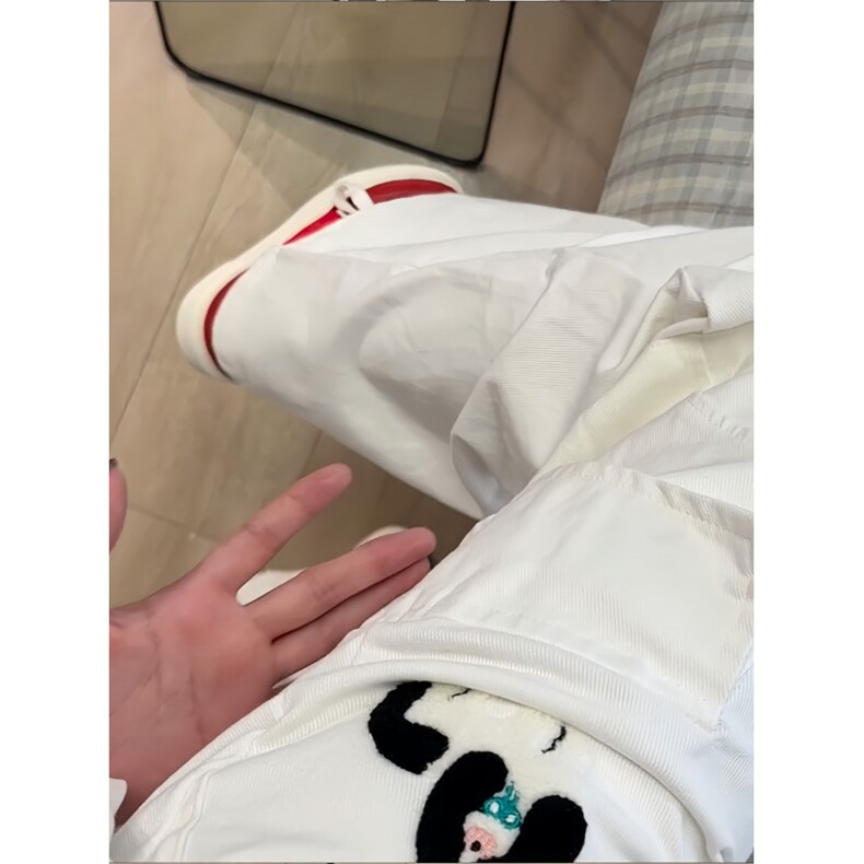 【有货】A9027CC-特P53趣味小狗刺绣工装休闲裤男女,男装工装外套,星座1007（原301D）