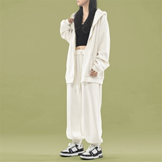 休闲条绒开衫外套加束脚裤美式潮牌复古休闲-TZ850特批117，男装休闲套装，星座718