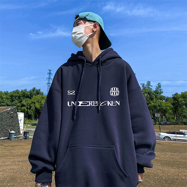 抖音得物供货 可提供视频 秋冬重磅美式宽松连帽卫衣DL2310图片