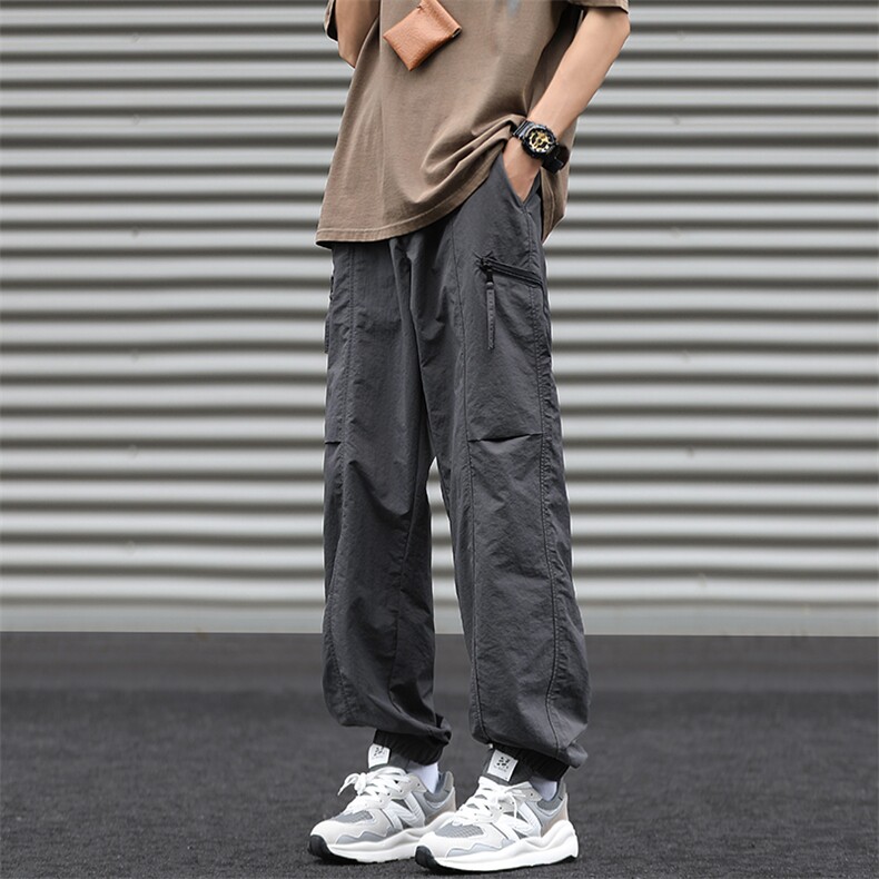 夏季新款日系复古休闲长裤男潮牌百搭宽松工装裤现货K8081-P38，男装工装外套，星座512-3