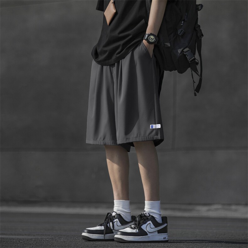 夏季美式高街痞帅宽松外穿中裤休闲五分裤DK512-特批-17图片