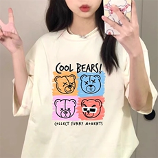 T0660-P25夏日多巴胺穿搭多彩卡通纯棉印花短袖，男装T恤，星座617A-2