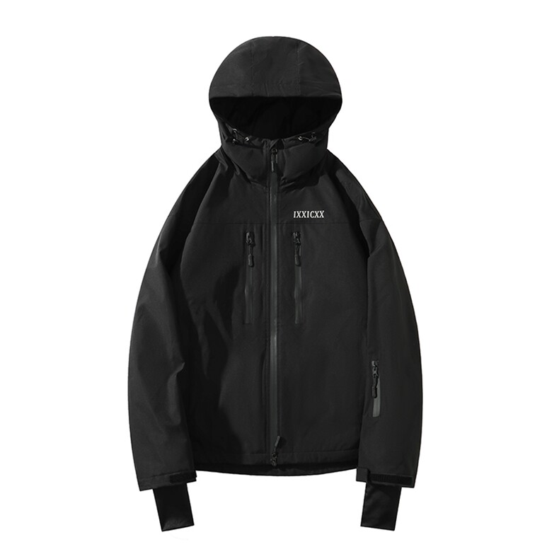 防风防水登山服男蓄热抗寒中性风大码加绒滑雪服HF88-P195控298,男装卫衣,电商A001