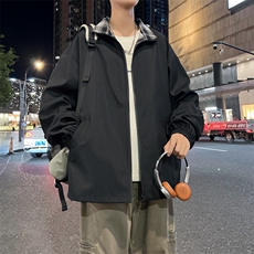 美式高阶新款夜景秋季翻领拼接格子复古情侣外套25189TP32，女装短外套，电商A247