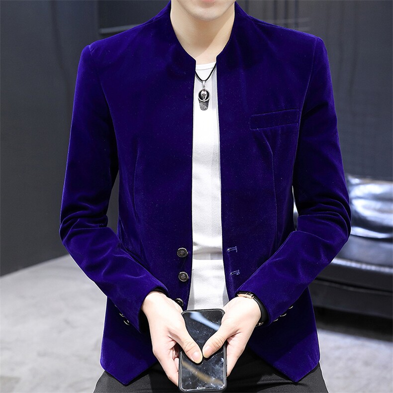 X868-P70秋季时尚男士小西装纯色外套,男装西服,星座507A（原星座306B-2）