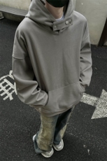 春秋400克高克重星空呢料纯色贴布连帽套头卫衣大衣GW022-P65，男装卫衣，星座216(原A116)