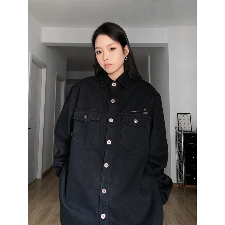 男女休闲时尚潮流牛仔衬衣情侣装衬衫衬衣228-11501-P50,男装衬衫,星座228-1