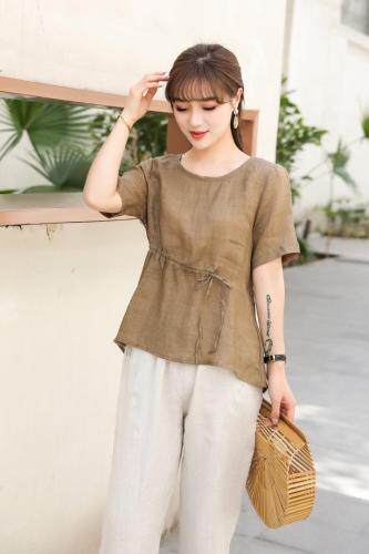 苎麻上衣，女装，平凡人生