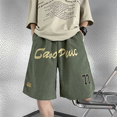 K3110-P30美式潮流鹿皮绒印花短袖，男装休闲裤，星座1501-1