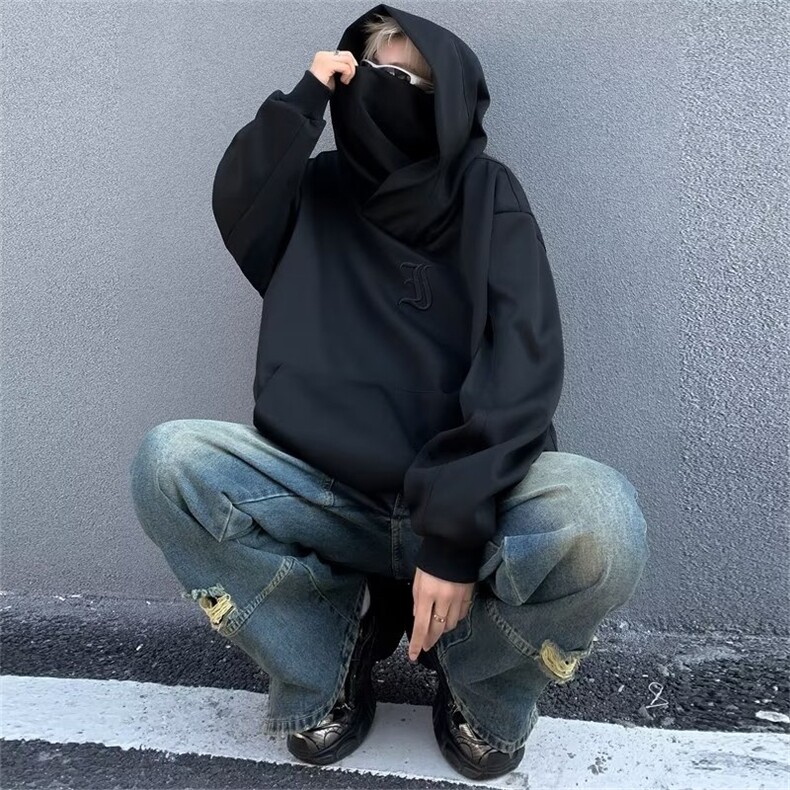加绒高质量堆堆领社恐卫衣男潮ins港风潮流ZG46P53常规40,男装卫衣,星座1116-2