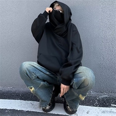 加绒高质量堆堆领社恐卫衣男潮ins港风潮流ZG46P53常规40，男装卫衣，星座1116-2