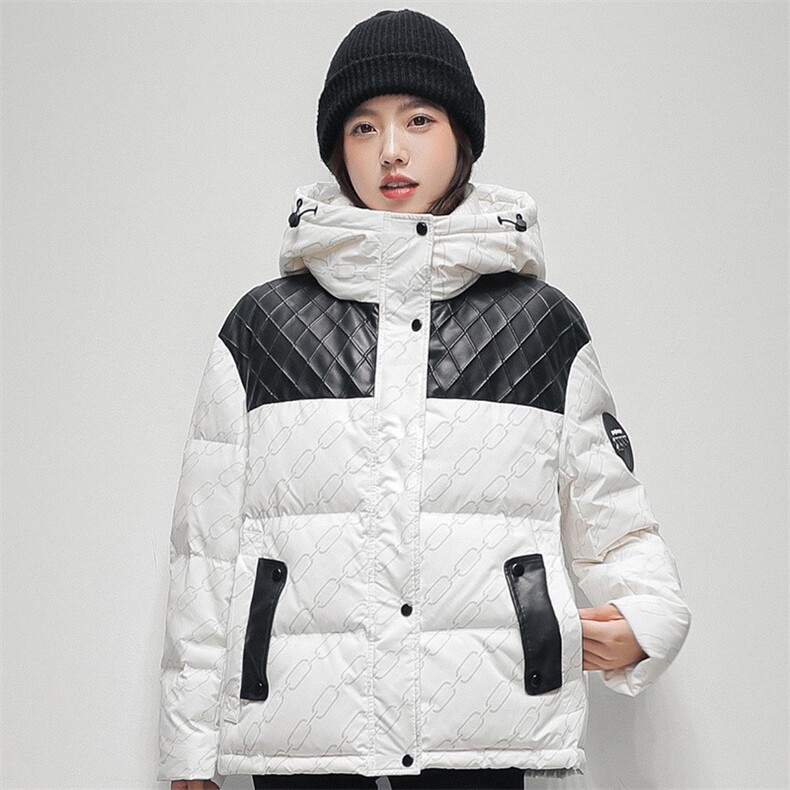 90绒羽绒服女高级感2025年新款冬季女韩版短款宽松鸭绒，女装羽绒服，灵动羽绒服工厂