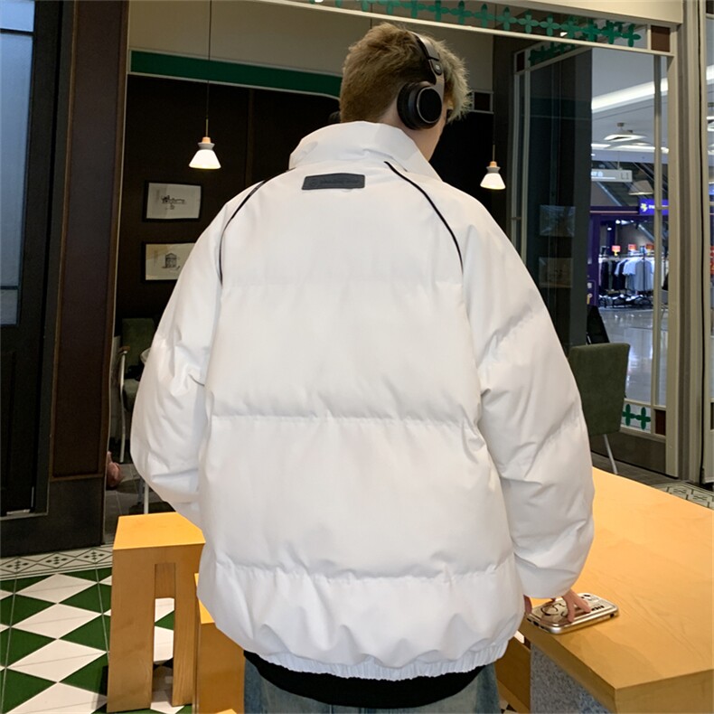 2025冬季新款欧美高街潮牌立领情侣棉服外套8822批108控138,男装棉衣,星座307A