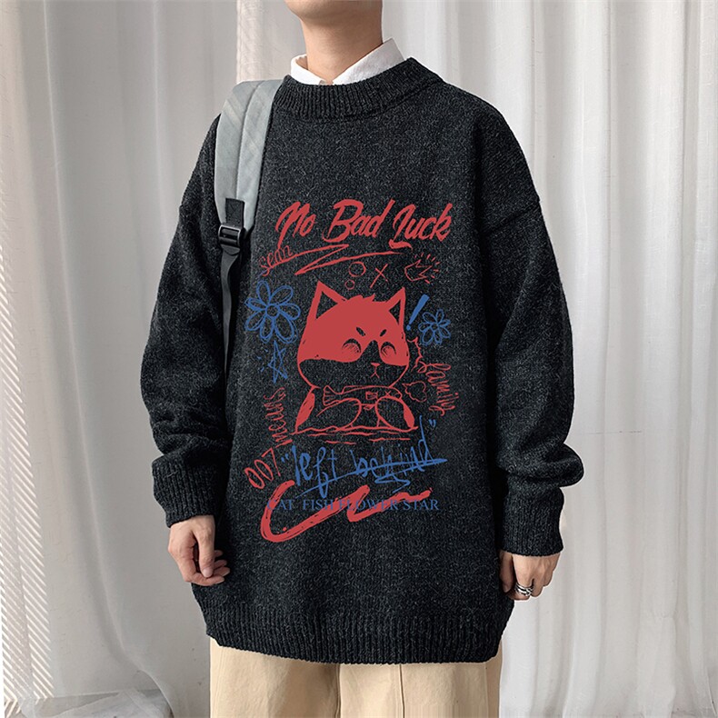 M19226-P45加绒款-P65加厚加绒毛衣男大码毛线衣男针织衫男线衫,男装针织衫/毛衣,电商A040