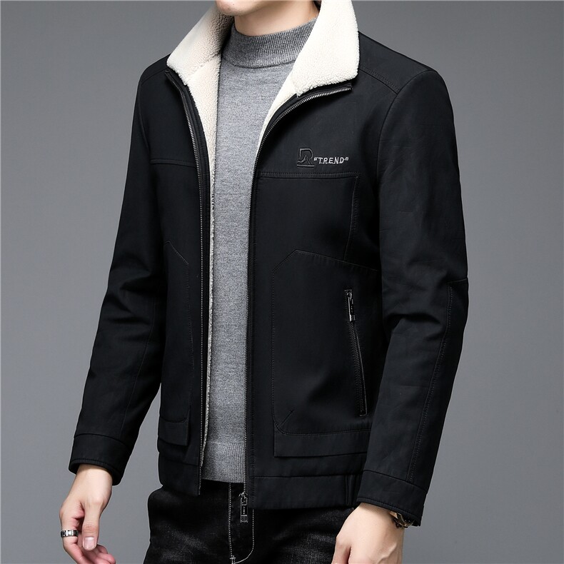 2023冬季厚款中年白鹅绒填充羽绒服皮外套男装ALXBPU2810-P340,男装羽绒服,电商B212（原钱塘6029）