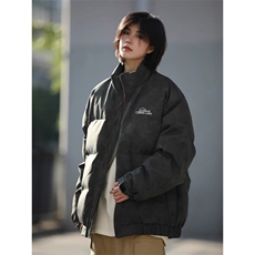 网络图现货潮牌复古立领休闲情侣加厚保暖面包服棉衣JM9052-P88，男装棉衣，星座715-7