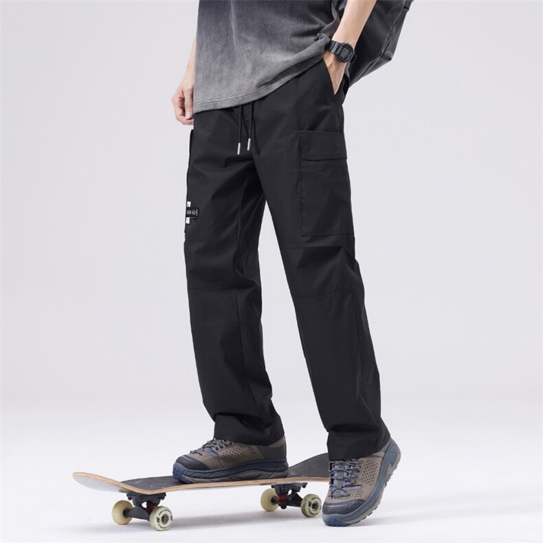 夏季男装小众设计感慵懒休闲裤宽松显瘦直筒长裤子DY5009-P67，男装休闲裤，电商A178-1